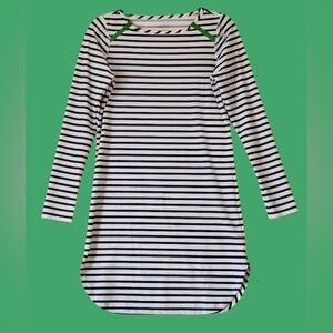 🏝️CABANA LIFE! ULTRA STRETCH NAVY & WHITE NAUTICAL STRIPED DRESS/COVER UP!